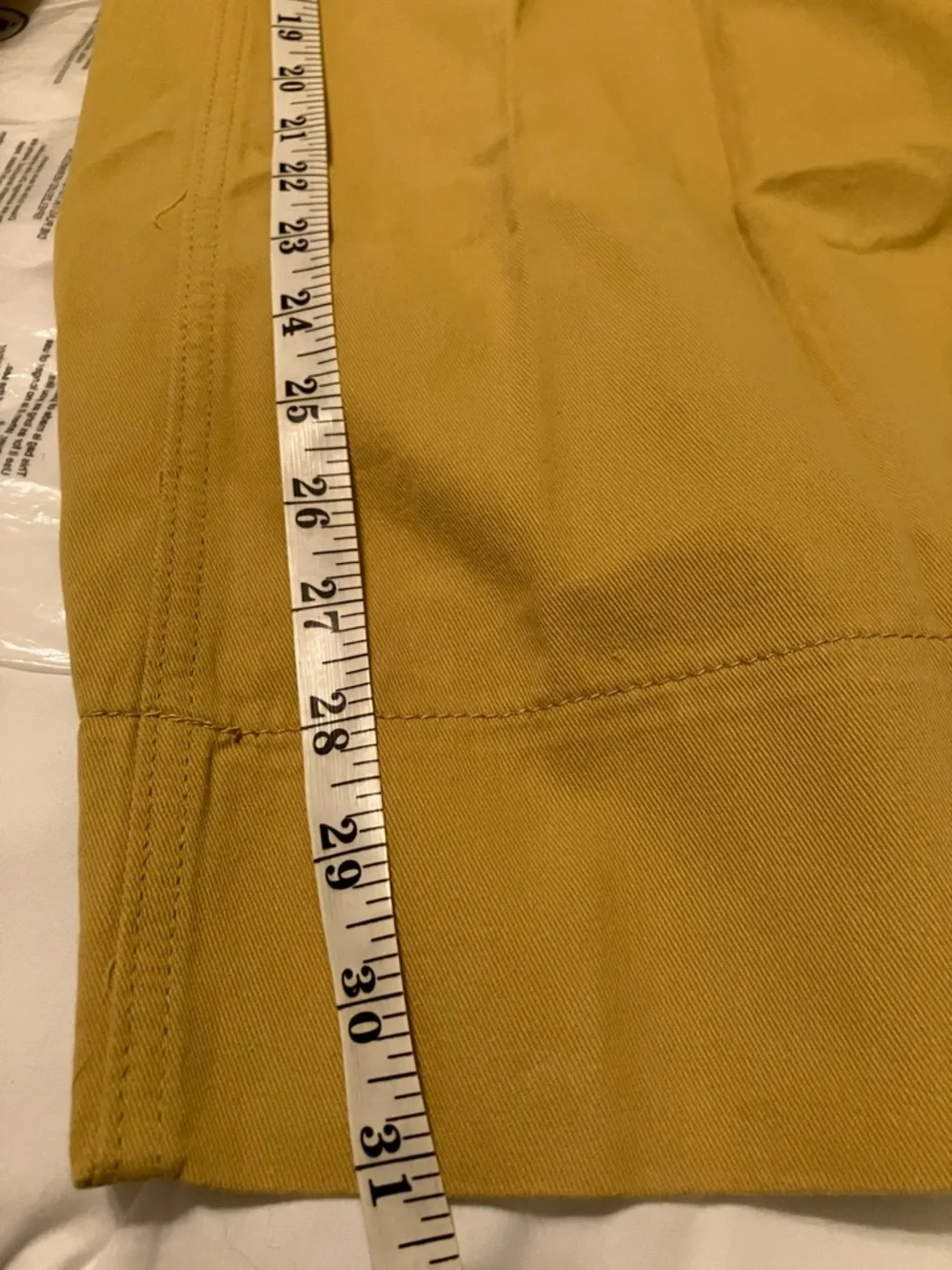 Wide Leg High Waisted Pants in Mustard Yellow, XL, NIB - Picture 8 of 11